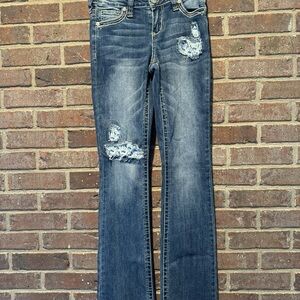 Affliction Jade Patch Jeans Size 25